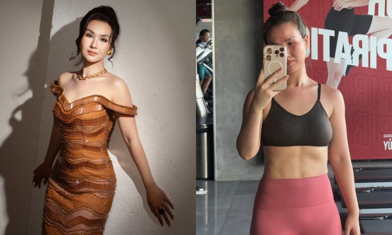 Sau khi sinh con, ca sĩ Võ Hạ Trâm nhanh chóng lấy lại vóc dáng thon gọn nhờ duy trì chế độ ăn cân bằng và kiên trì tập luyện.