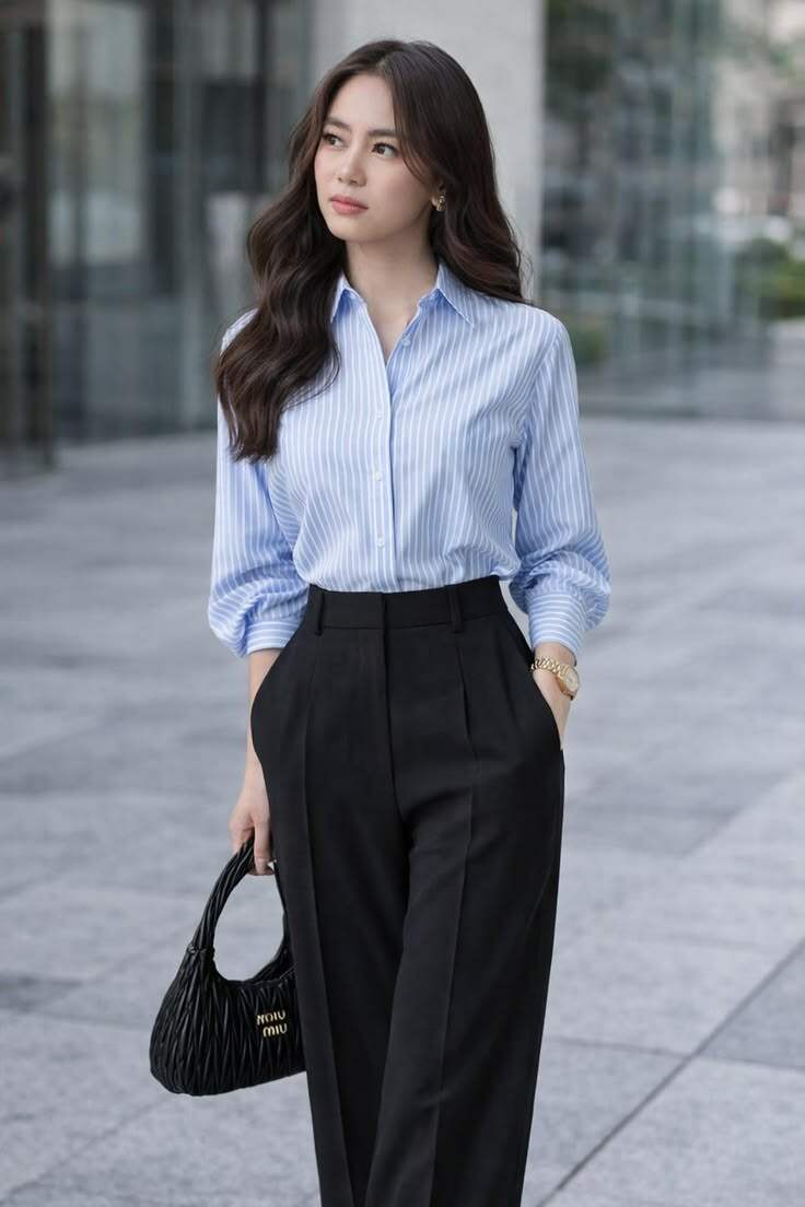 Quần ống đứng trở lại mạnh mẽ nhờ khả năng tôn dáng và mang đến vẻ ngoài chuyên nghiệp, thanh lịch.