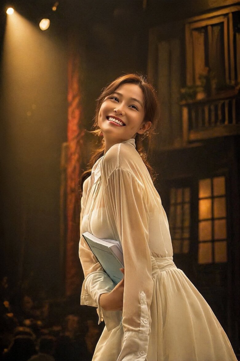 Trong Dưới Ô Cửa Sáng Đèn, Quỳnh Châu vào vai Diệu - người phụ nữ đã lập gia đình với phong cách ăn mặc giản dị, nền nã.