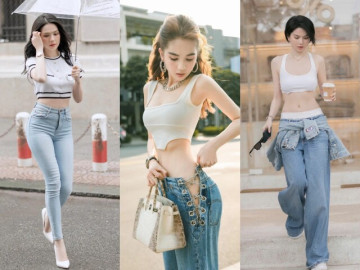 Thời trang - Bí kíp chọn quần jeans 10 năm không lỗi mốt của Ngọc Trinh