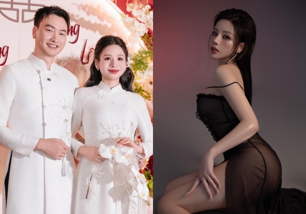 Vợ của anh là nữ streamer nóng bỏng, có nhiều hình ảnh gợi cảm.