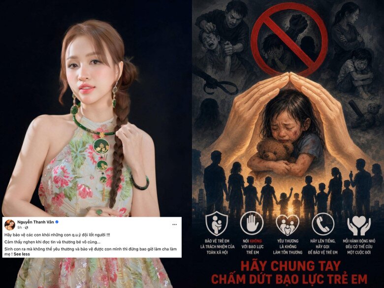 MC Vân Hugo mong muốn cùng chung tay, giúp sức để lan tỏa thông điệp chấm dứt bạo lực trẻ em.