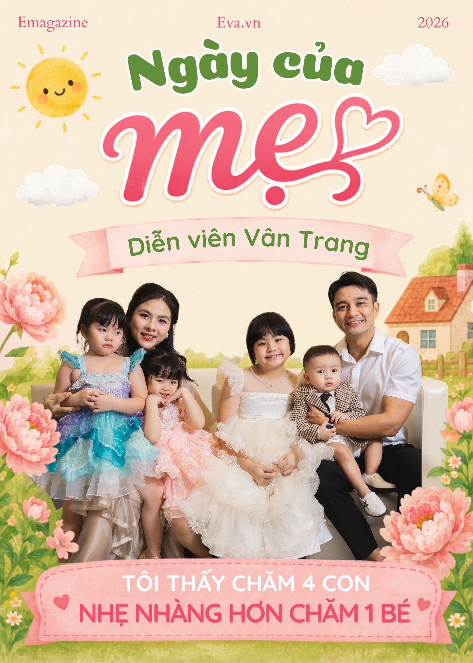 Sinh liên tiếp, Vân Trang nói điều khiến nhiều mẹ bỉm bất ngờ: “Chăm 4 con dễ hơn chăm 1 bé” - 1