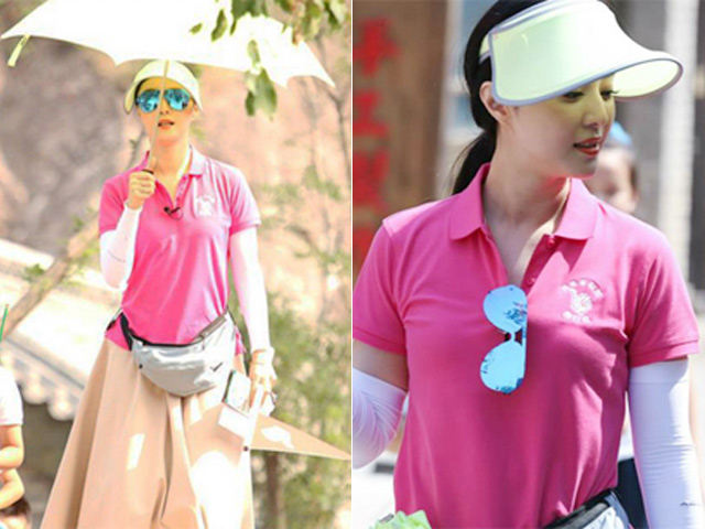 Triệu Vy Huỳnh Hiểu Minh tươi rói về thăm trường cũ - 11