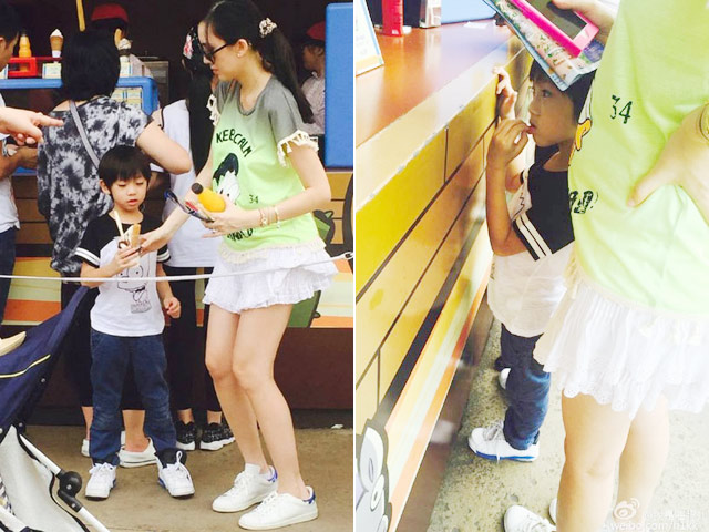 Huỳnh Hiểu Minh - Angela Baby lộ diện sau đám cưới - 13