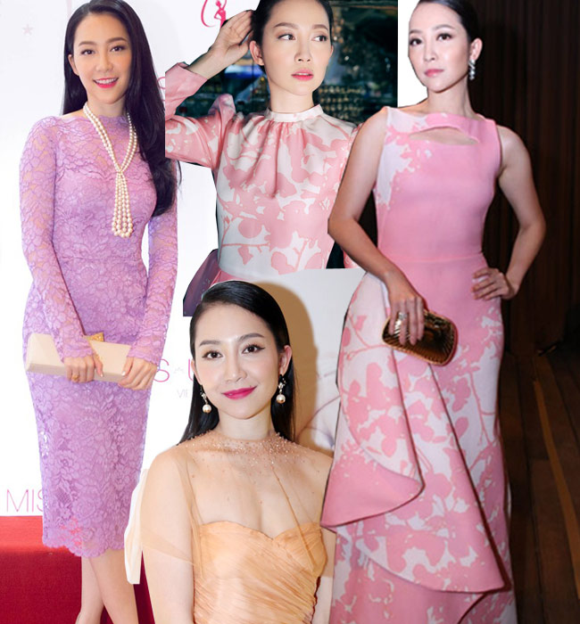 Thời trang dự tiệc của diễn viên múa Linh Nga cũng thường gắn liền với gam màu pastel ngọt ngào.
