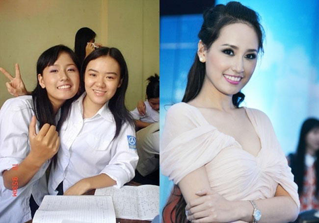 Hoa hậu Mai Phương Thuý cũng có những bức ảnh đẹp thời học trò. 
