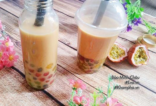 Cách làm trà sữa vị chanh leo vừa thơm vừa mát - 6