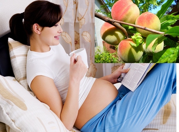Bà bầu có cần kiêng ăn đào? - 1