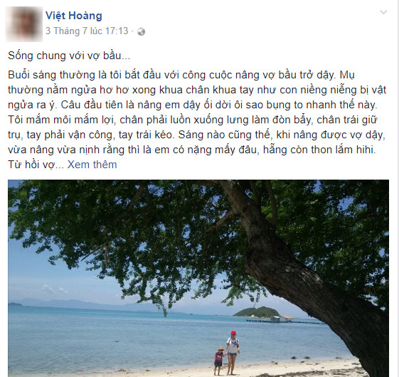 Anh chồng mỗi ngày chọn váy cho vợ bầu, rửa bát quét nhà việc gì cũng làm, được chị em khen tấm tắc - 1