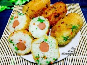 Bếp Eva - Cơm cuộn xúc xích chiên giòn, nóng hổi, đổi vị cho bữa sáng