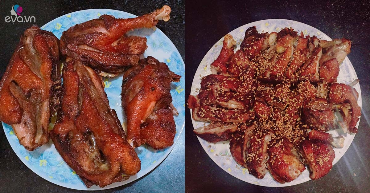 Cách làm vịt rán với chai gia vị nhà nào cũng có cho màu đẹp thịt mềm