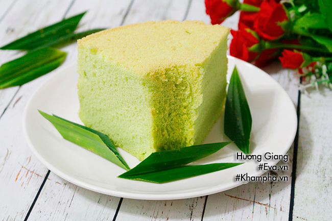 Bánh chiffon lá dứa mềm thơm, nhìn đã thấy mát mắt - 10