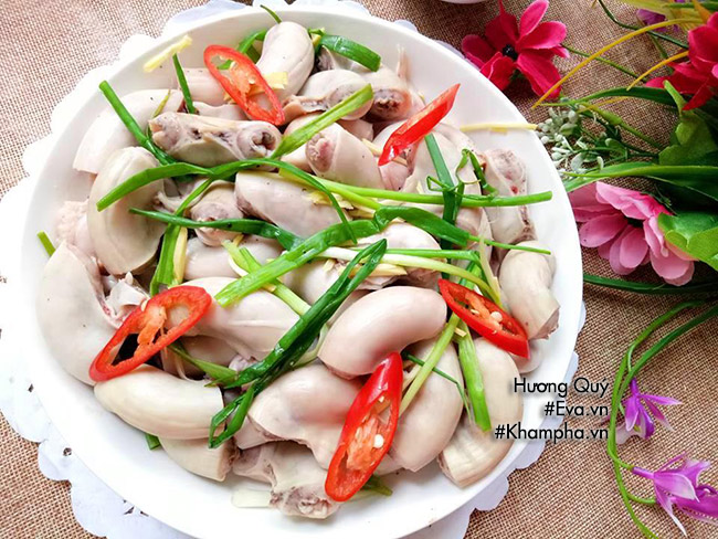 Dồi trường hấp hành gừng, món ngon đãi chồng ngày nắng nóng - 6