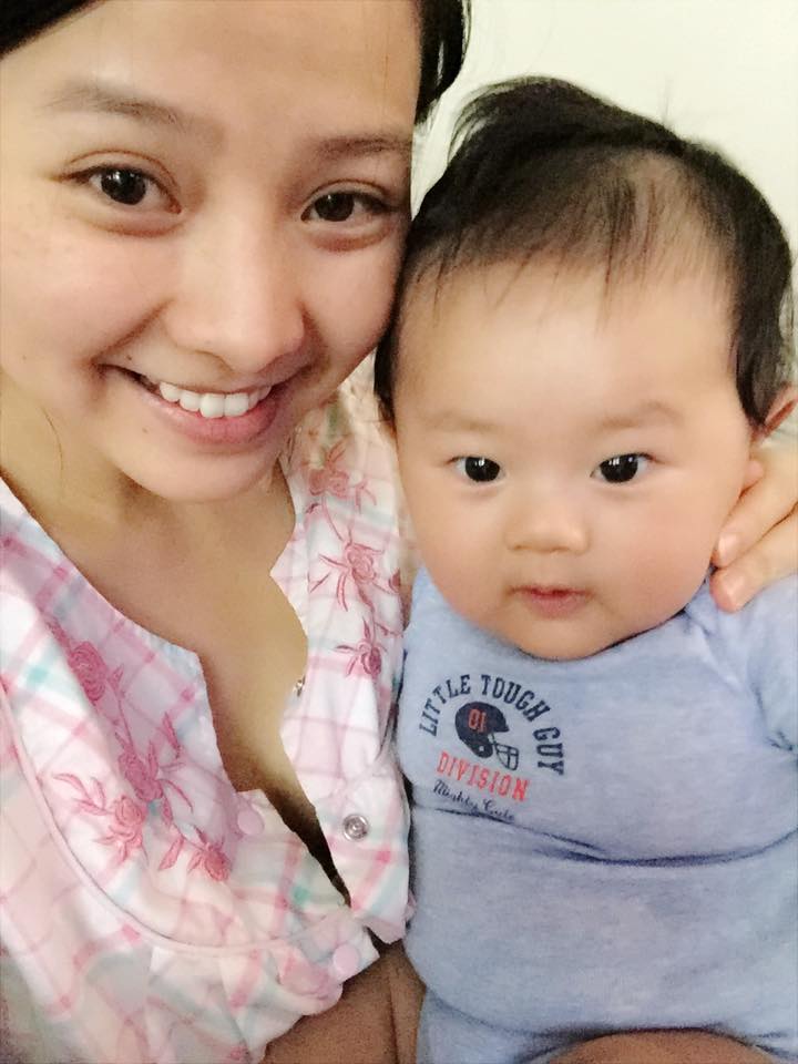 amp;#34;Yêu hết sẩyamp;#34; con trai 3 tháng tuổi ú na ú nần của diễn viên Khánh Hiền và chồng Việt kiều - 5