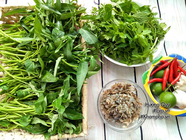 Nộm rau muống tép đồng, món ngon dân dã vị quê hương - 1