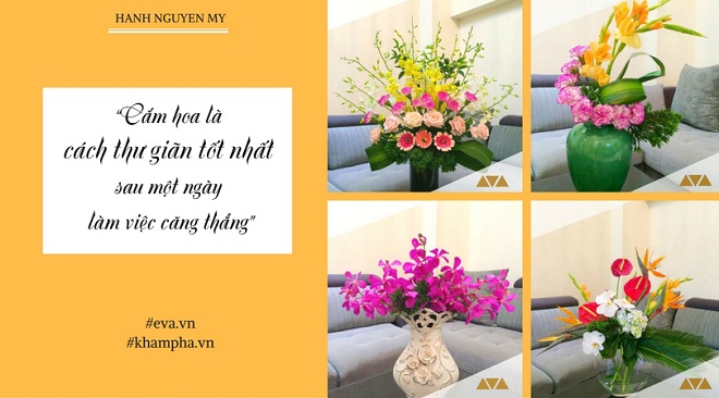 Học mẹ Việt cắm bình hoa amp;#34;trăm sắc màuamp;#34; đẹp mê mẩn, bày nhà rực rỡ - 9