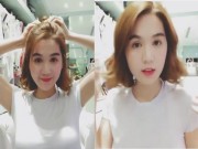 Clip Eva - [Video] Ngọc Trinh lần đầu xuống tóc sau gần 10 năm sống trong showbiz