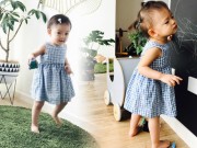 Làng sao - Con gái Hoa hậu Thế giới Trương Tử Lâm ngày càng ra dáng tiểu mỹ nhân