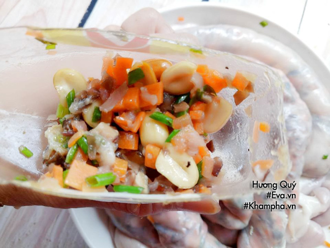 Lòng heo nhồi thịt chiên vừa lạ vừa ngon, ai ăn cũng mê - 5