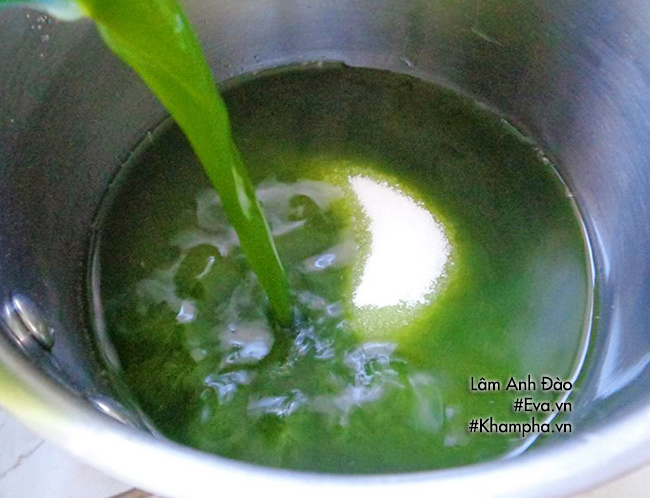 Trắng da, mịn màng với cách làm thạch rau má cực ngon - 4