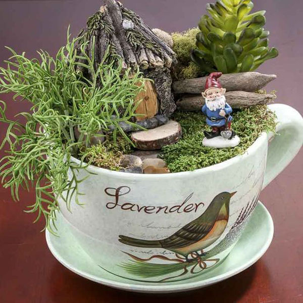 amp;#34;Đã mắtamp;#34; những khu vườn mini trong tách trà, trang trí nhà xanh mát mà không tốn diện tích - 9