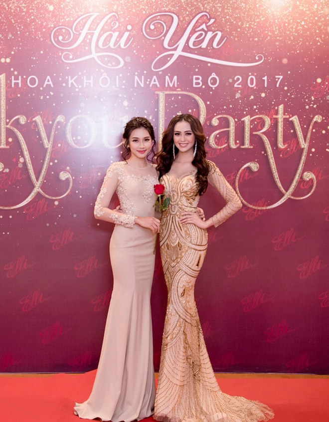 Hoa khôi Nam Bộ Hải Yến liên tục thay váy lộng lẫy trong đêm tiệc - 11