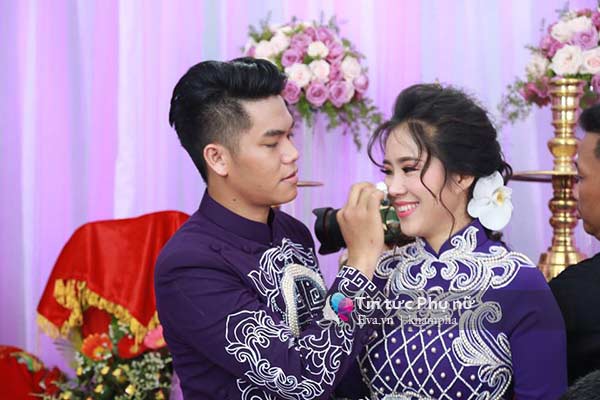 Bí mật bộ áo dài cưới giúp cô dâu Lê Phương trẻ trung xinh đẹp bên chú rể kém 7 tuổi - 4
