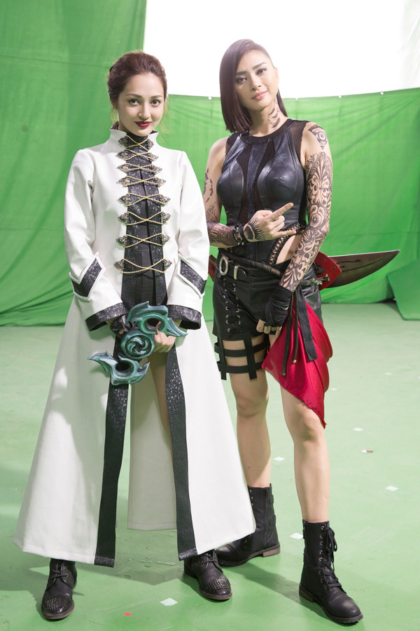 Ngô Thanh Vân xăm trổ đầy mình so tài với amp;#34;đả nữamp;#34; Bảo Anh - 1