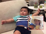 Làng sao - Vợ Đan Trường than thở khó bế con trai vì bé ngày càng nặng
