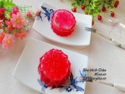 Bếp Eva - Bánh trung thu thạch rau câu vị thanh long đỏ nhân đậu xanh: Không cần lò nướng vẫn làm được