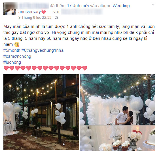 Kỷ niệm 5 tháng cưới, “hotgirl dân tộc” được chồng bí mật thuê biệt thự tổ chức tiệc siêu lãng mạn - 4