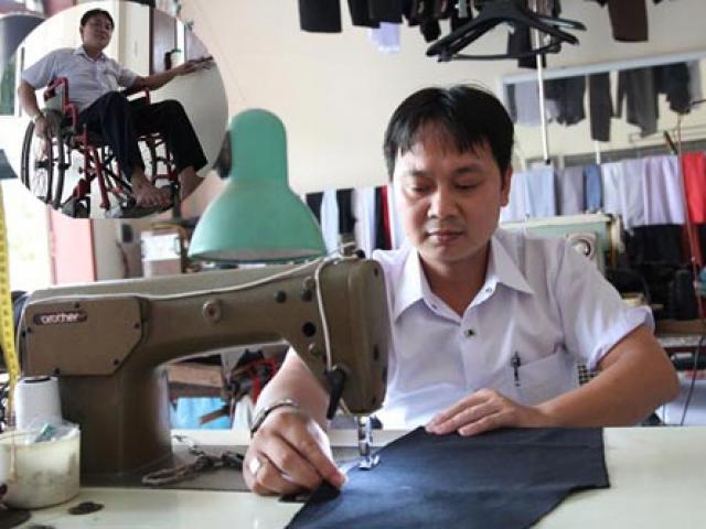 Chàng thợ may không chân với mong muốn được dạy nghề miễn phí cho người khuyết tật