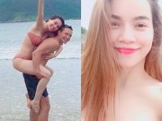 Làng sao - Kim Lý cõng Hồ Ngọc Hà đầy tình tứ trên biển Côn Đảo