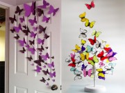 Nhà đẹp - Rảnh tay 5 phút cắt gấp ngay đàn bướm sắc màu, trang trí nhà đẹp mê mẩn