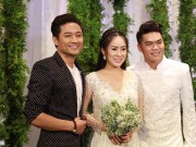 Làng sao - Quý Bình rạng rỡ đi tiệc cưới "tình cũ" Lê Phương