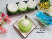 Bếp Eva - Bánh trung thu thạch rau câu vị lá dứa nhân sữa tươi thơm lừng mát miệng ai ăn cũng thích