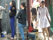 Làng sao - Angelababy gầy gò lộ mông lép khác hẳn với dáng vẻ mặn mà, gợi cảm trên tạp chí