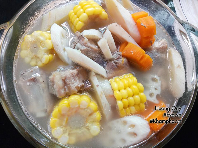 Cơm tối nấu canh sườn củ sen ngọt lịm trôi cơm vô cùng - 5