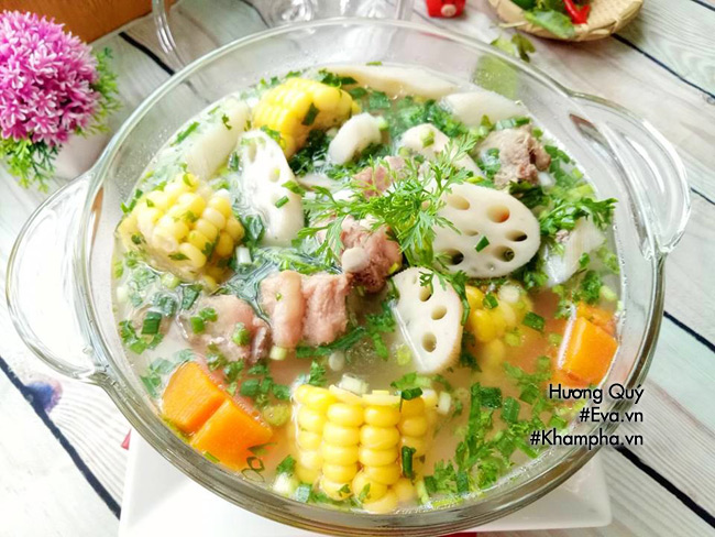 Cơm tối nấu canh sườn củ sen ngọt lịm trôi cơm vô cùng - 6