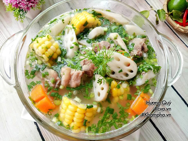 Cơm tối nấu canh sườn củ sen ngọt lịm trôi cơm vô cùng - 7