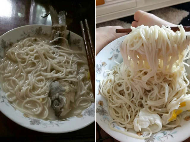 Con dâu hoang mang cầu cứu dân mạng vì ở cữ mẹ chồng cho ăn mì nấu cá nguyên vây