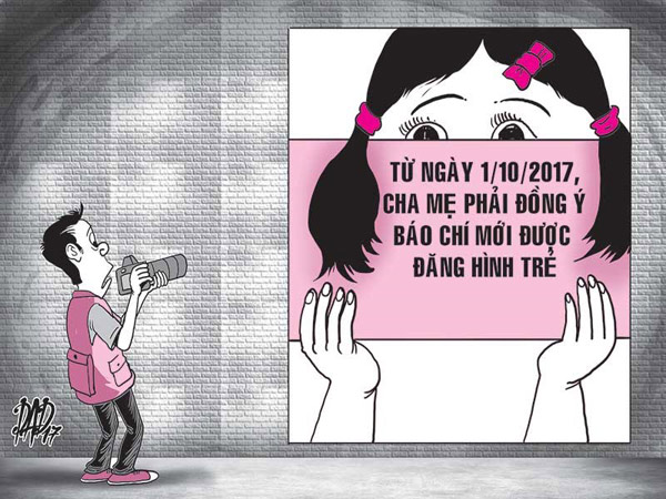 Từ ngày 1/10/2017: Bố mẹ đồng ý, báo chí mới được đăng ảnh trẻ em - 1