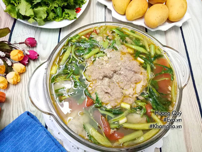 Cách nấu canh cua khoai sọ rau rút thơm ngọt cả nhà thích mê - 8