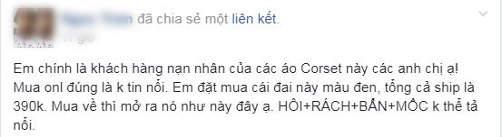 Mẹ bỉm sữa Quảng Ngãi bức xúc khi mua áo để mong eo thon mà lại bị lừa trắng trợn - 1
