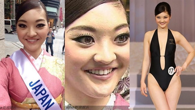 Hoa hậu Nhật Bản 2015 Riga Hongo cũng là một trong những cô gái thường xuyên được nhắc tên khi mang danh hoa hậu mà lại xấu... vượt ngưỡng cho phép.
