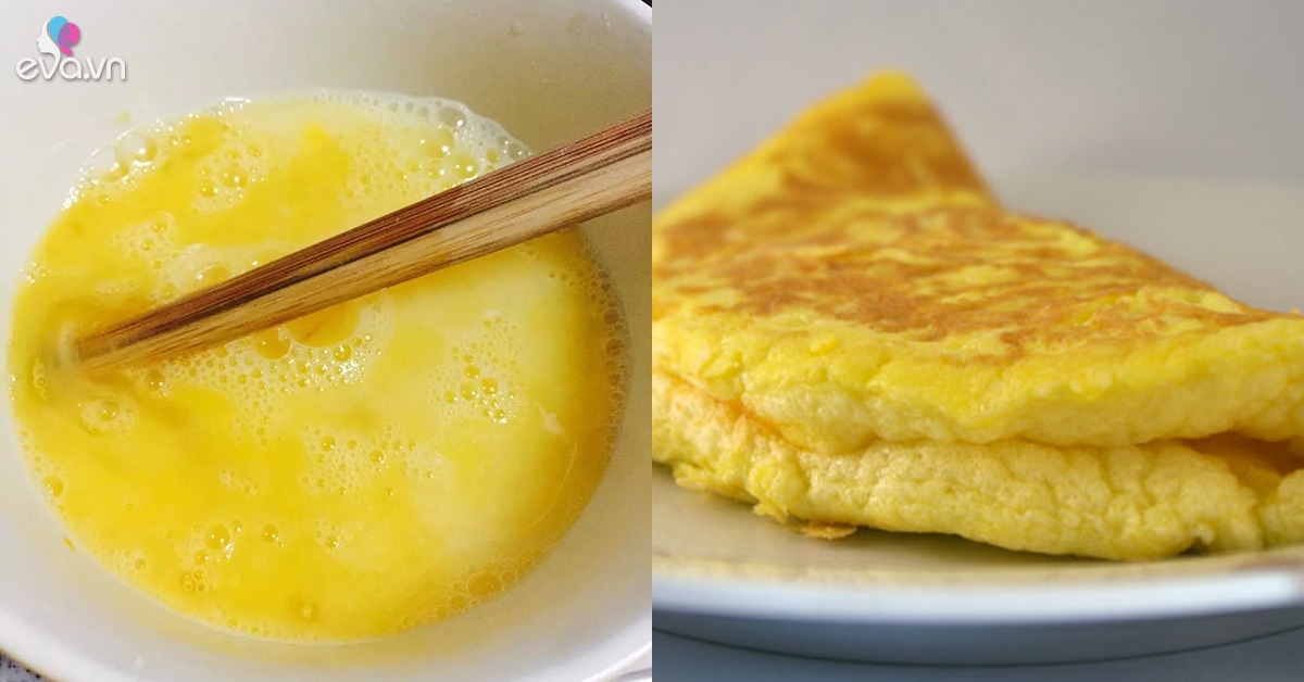 Cách rán trứng ngon khi đánh trứng mà cho thêm bột nở và chanh