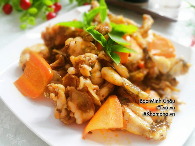 Ếch xào sa tế ngon tê đầu lưỡi, các tín đồ của món ếch không thể bỏ qua