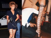 Thời trang - Đôi giày mỗi lần đi là "phát khổ phát sở" nhưng vì sexy Rihanna vẫn cắn răng chịu đựng
