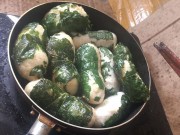 Bếp Eva - Tác phẩm chả lá lốt "bơm hơi" của gái xinh khiến dân mạng cười muốn "tắt thở"